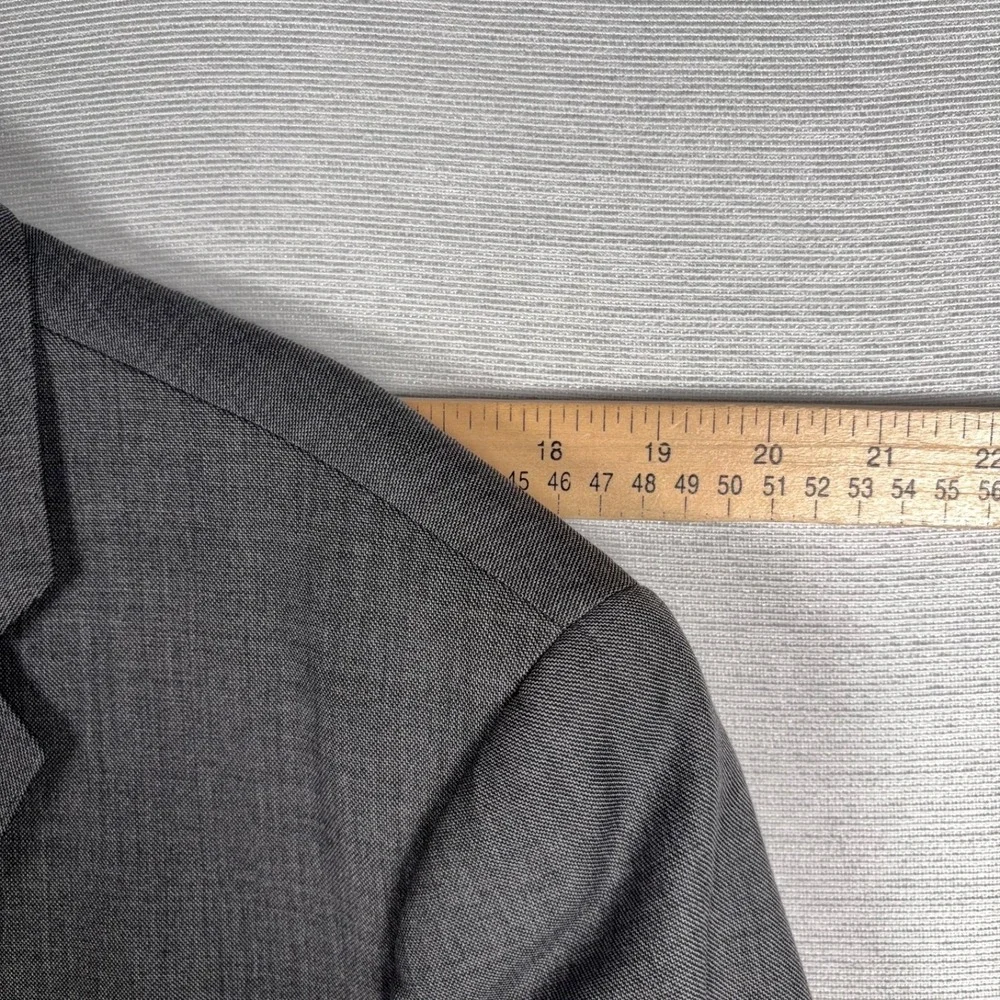 J Crew Ludlow Tollegno 1900 Blazer Mens Size 42L Gray Wool Double Vented